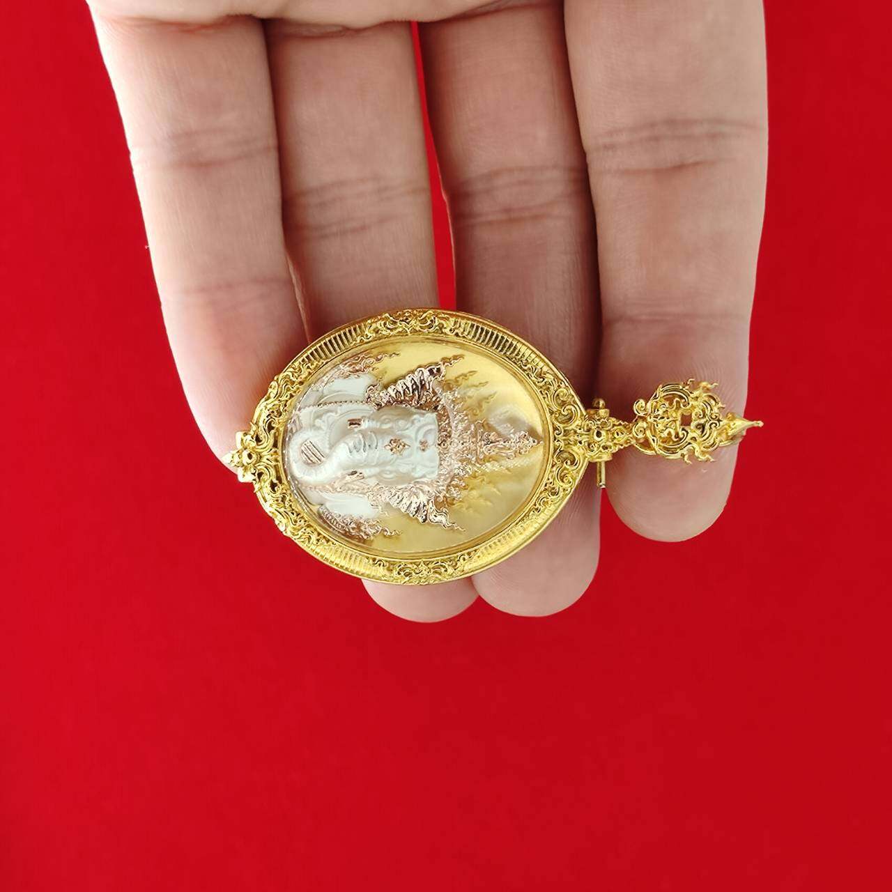 Ganesh Blessing Statue - Prakhaniyalikhit Figurine for Prosperity, Wisdom, and Auspicious Success