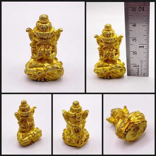 Phra Pidta Amulet - Ancient Gold Bell Amulet, Prosperity Edition by Luang Nui at Wat Kho Hong