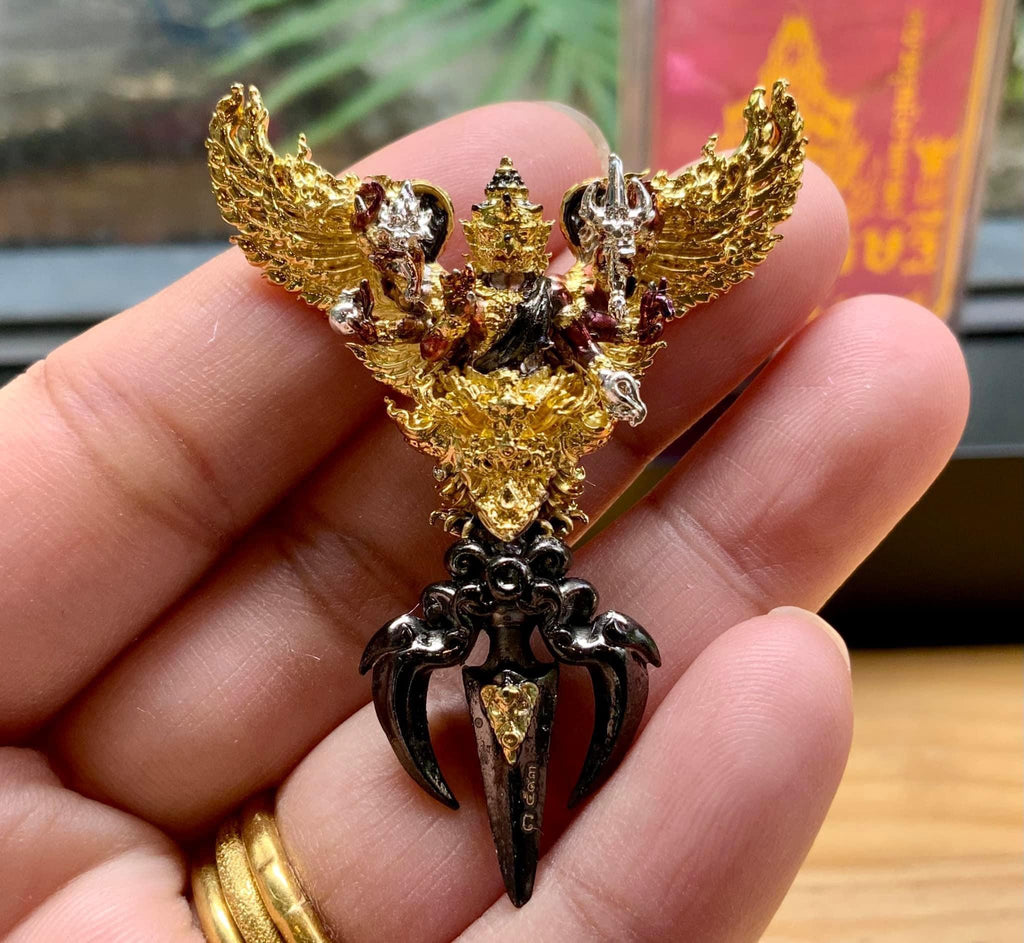 🪙 Vajra Garuda “Infinite Wealth Regent” – 5 cm Supreme Prosperity & Protection Statue (Maha Garuda Millionaire of Endless Treasure)