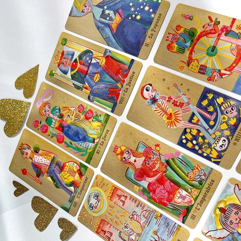 🃏 Discover the Joy of Pipspeak Tarot – 78 Cards, 10.3 x 6 cm, French Language, Marseille-Style Deck