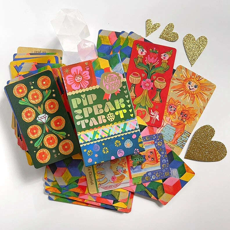 🃏 Discover the Joy of Pipspeak Tarot – 78 Cards, 10.3 x 6 cm, French Language, Marseille-Style Deck