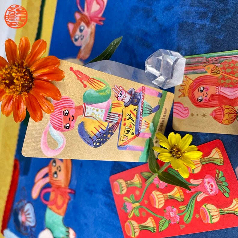 🃏 Discover the Joy of Pipspeak Tarot – 78 Cards, 10.3 x 6 cm, French Language, Marseille-Style Deck