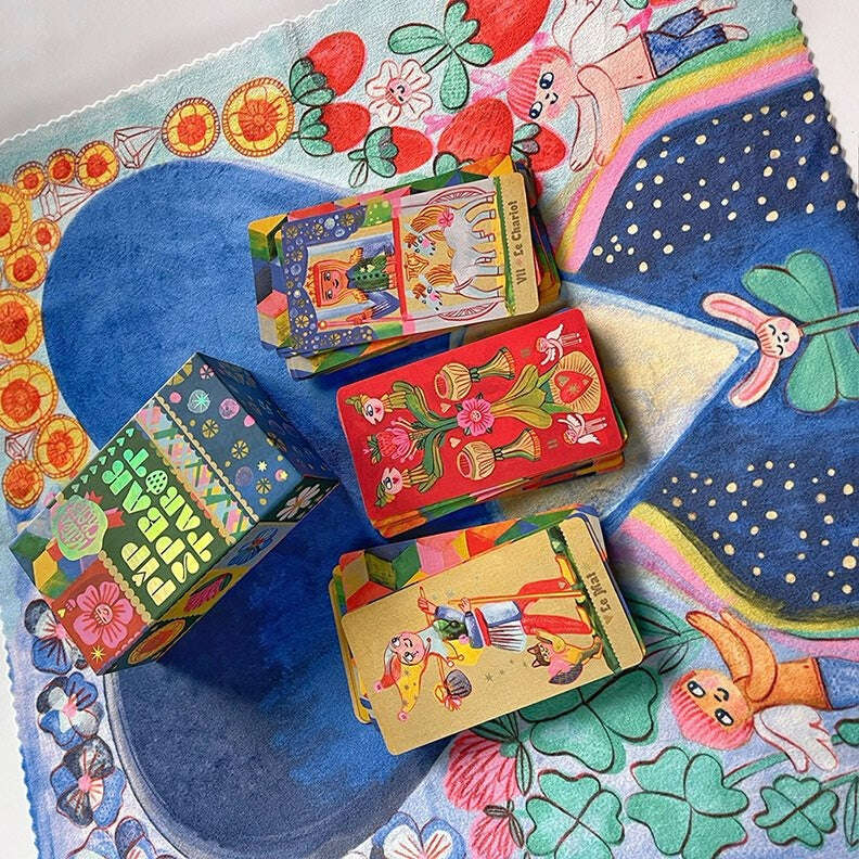 🃏 Discover the Joy of Pipspeak Tarot – 78 Cards, 10.3 x 6 cm, French Language, Marseille-Style Deck