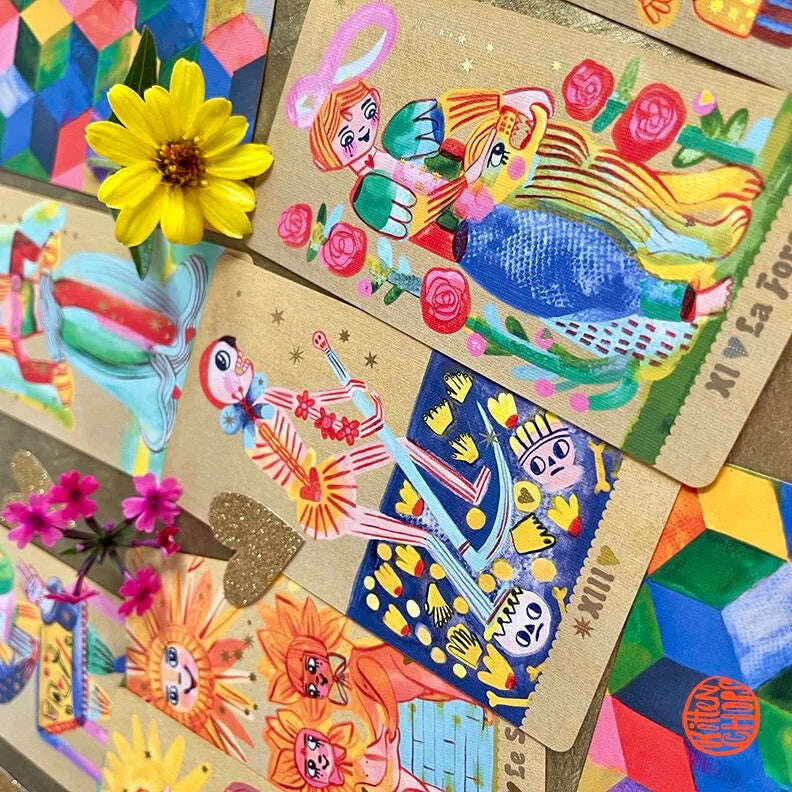 🃏 Discover the Joy of Pipspeak Tarot – 78 Cards, 10.3 x 6 cm, French Language, Marseille-Style Deck