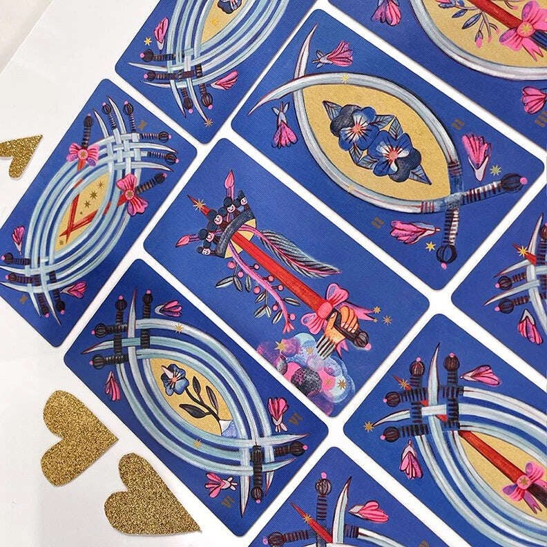 🃏 Discover the Joy of Pipspeak Tarot – 78 Cards, 10.3 x 6 cm, French Language, Marseille-Style Deck