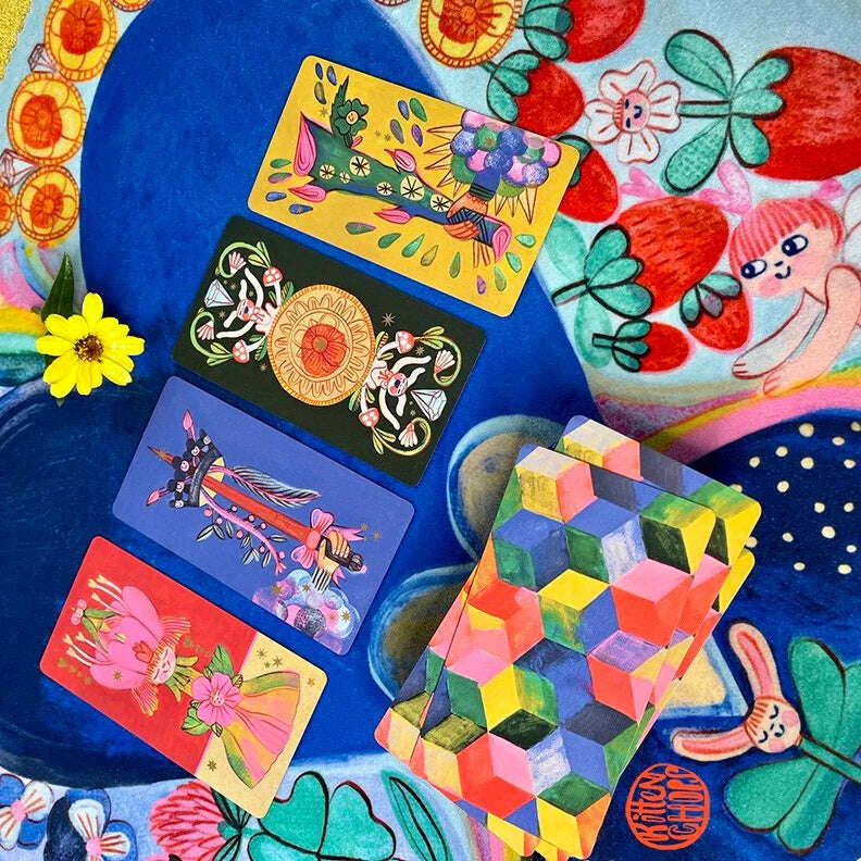 🃏 Discover the Joy of Pipspeak Tarot – 78 Cards, 10.3 x 6 cm, French Language, Marseille-Style Deck