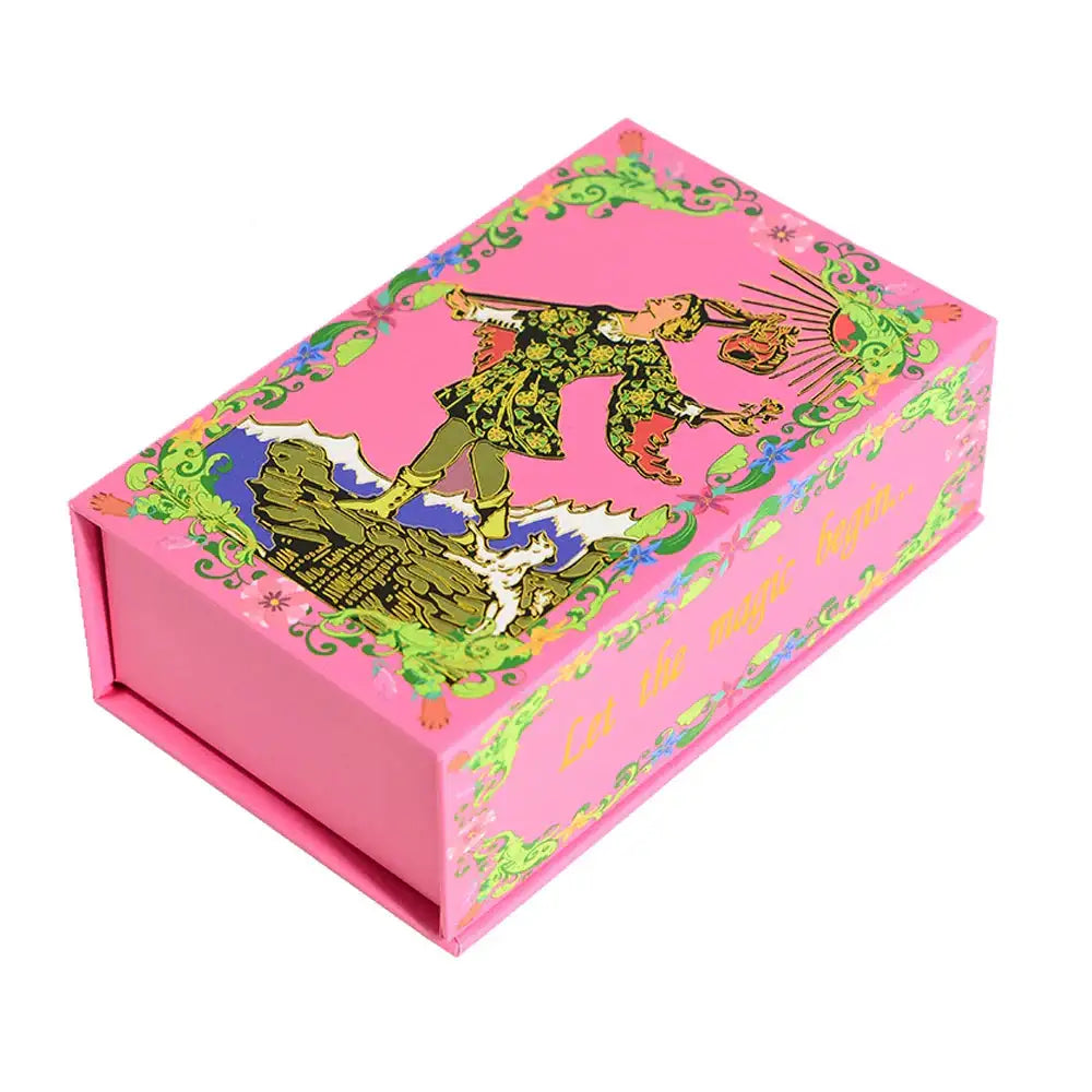 💖 Pink Tarot Deck – Durable Waterproof 78 Cards with Glitter Luxury Finish in Gift Box for Beginners and Collectors