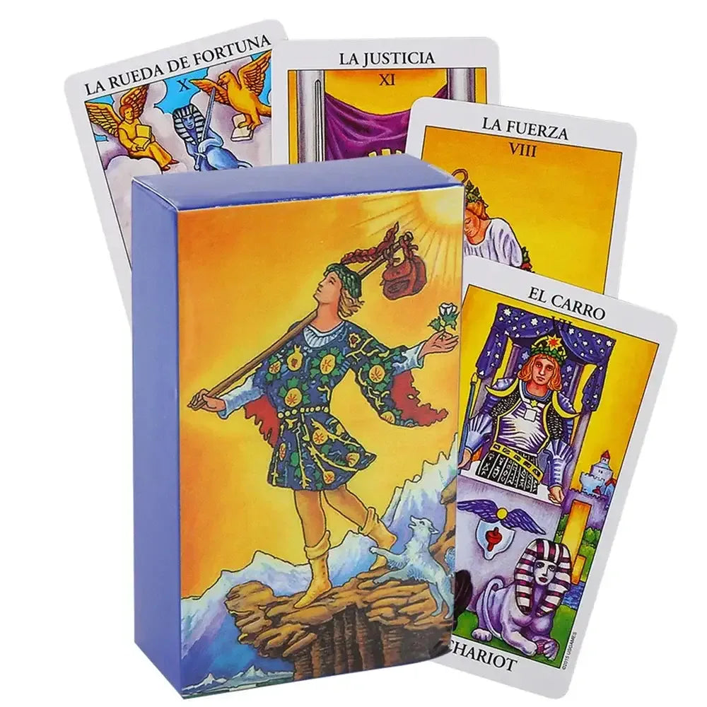 💖 Pink Tarot Deck – Durable Waterproof 78 Cards with Glitter Luxury Finish in Gift Box for Beginners and Collectors Paper Waiter Tarot