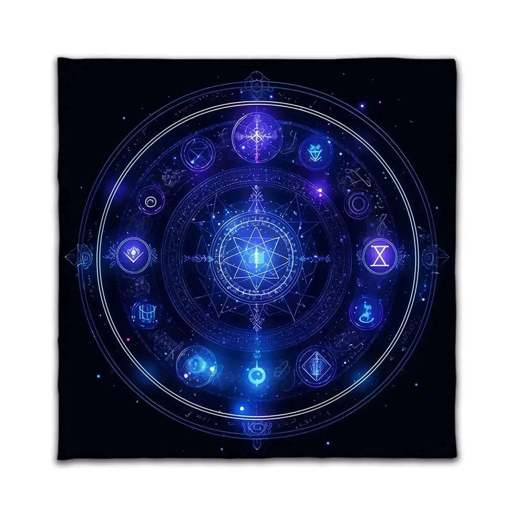 🌌Divination With Tarot Tablecloth | Cosmic Star Astrology Decorated Altar Cloth – Rune & Astrology Oracle Board Game Mat TLB (656)