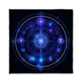 🌌Divination With Tarot Tablecloth | Cosmic Star Astrology Decorated Altar Cloth – Rune & Astrology Oracle Board Game Mat TLB (656)