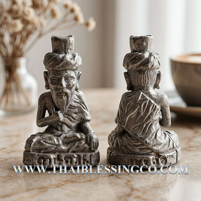 ✨ Divine "Lersi Ta Fai" (The Fire-Eyed Boromkhru) – 2018 Sacred Alchemical Lead Edition (Takuang Ouan) by Arjan Plian Hatayanon: Authentic Khao Or Lineage Hermit for Supreme Authority, Miracle Riches, and Unstoppable Success (B.E. 2561)