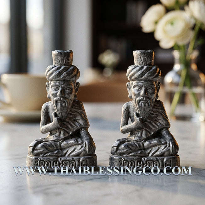 ✨ Divine "Lersi Ta Fai" (The Fire-Eyed Boromkhru) – 2018 Sacred Alchemical Lead Edition (Takuang Ouan) by Arjan Plian Hatayanon: Authentic Khao Or Lineage Hermit for Supreme Authority, Miracle Riches, and Unstoppable Success (B.E. 2561)
