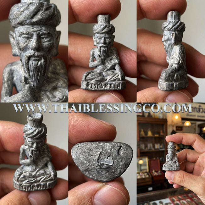 ✨ Divine "Lersi Ta Fai" (The Fire-Eyed Boromkhru) – 2018 Sacred Alchemical Lead Edition (Takuang Ouan) by Arjan Plian Hatayanon: Authentic Khao Or Lineage Hermit for Supreme Authority, Miracle Riches, and Unstoppable Success (B.E. 2561)