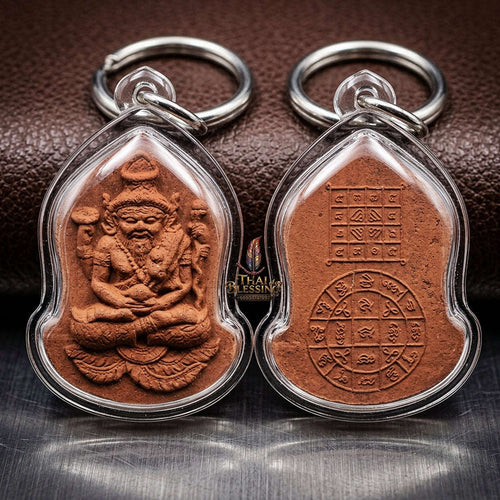 ✨ Divine Wisdom & Protection – Ruesi Narai Herbal Iron Sand Amulet by Luang Pu Def for Luck & Spiritual Power ✨ Thai Blessing Co By RURUECHA