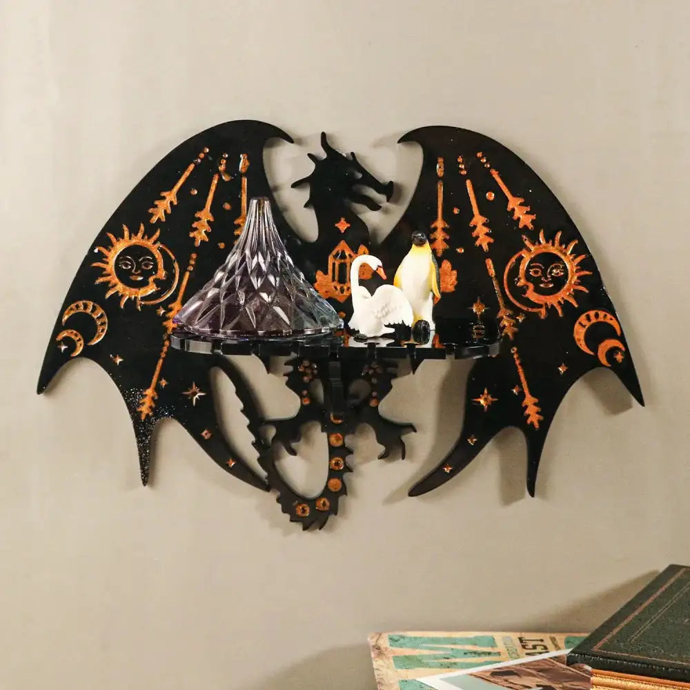 🧚♀️ DIY Jewelry & Candle Holder Resin Mold – Silicone Wall-Mounted Fairy Dragon, Cat, Snake, and Moth Totem Trays for Handmade Crystal Decor