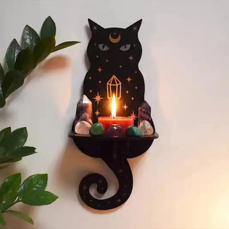 🧚♀️ DIY Jewelry & Candle Holder Resin Mold – Silicone Wall-Mounted Fairy Dragon, Cat, Snake, and Moth Totem Trays for Handmade Crystal Decor