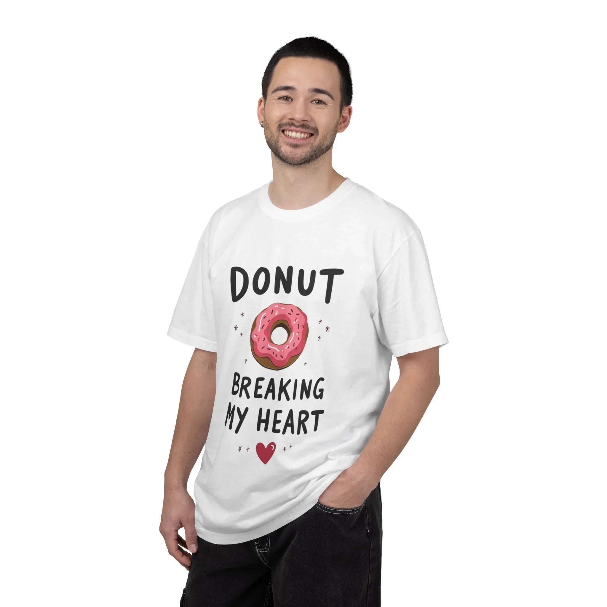 Donut Breaking My Heart Shirt, Cute Pink Donut Tee, Funny Dessert Pun T-Shirt, Bakery Brunch Coffee Graphic, Valentine Gift