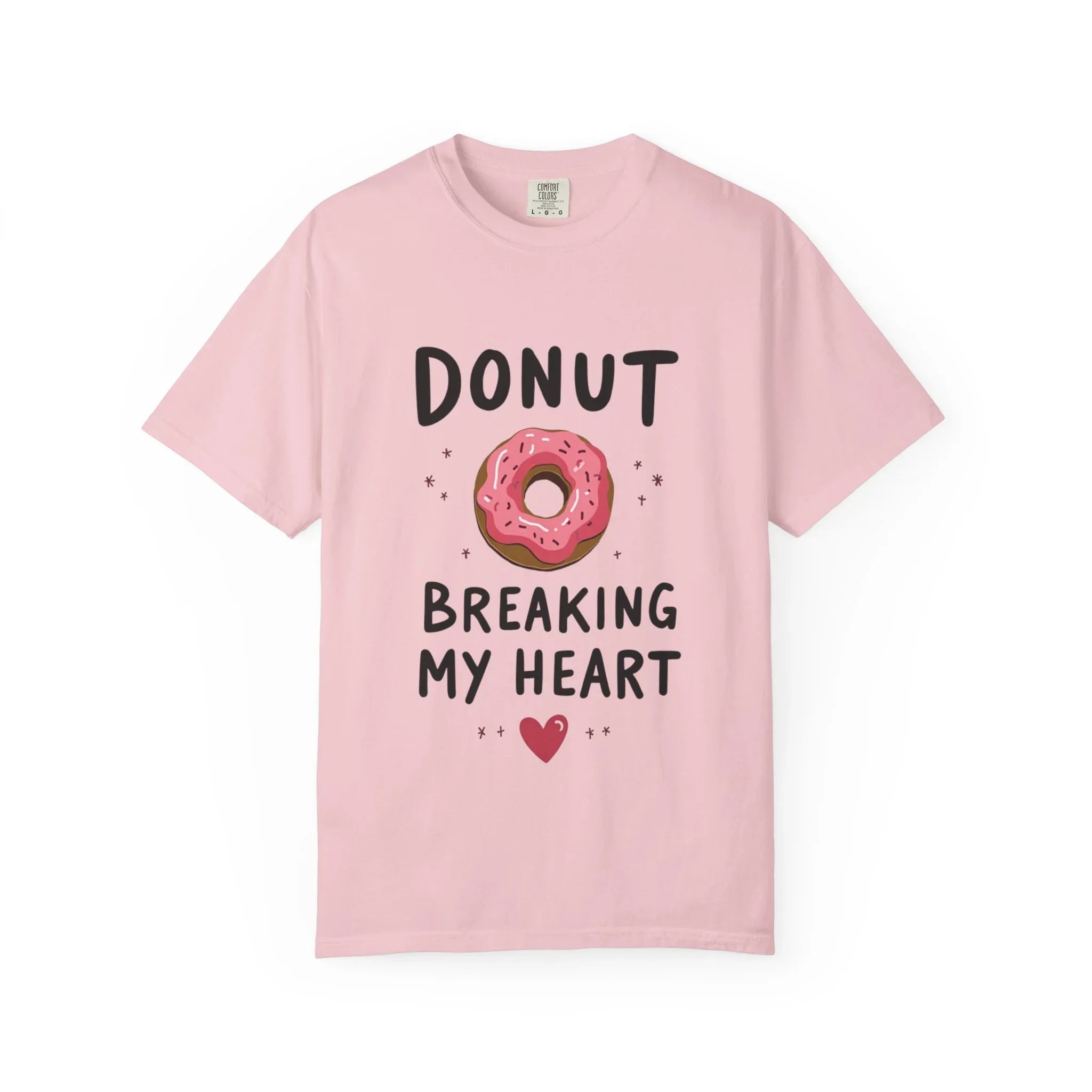 Donut Breaking My Heart Shirt, Cute Pink Donut Tee, Funny Dessert Pun T-Shirt, Bakery Brunch Coffee Graphic, Valentine Gift Blossom