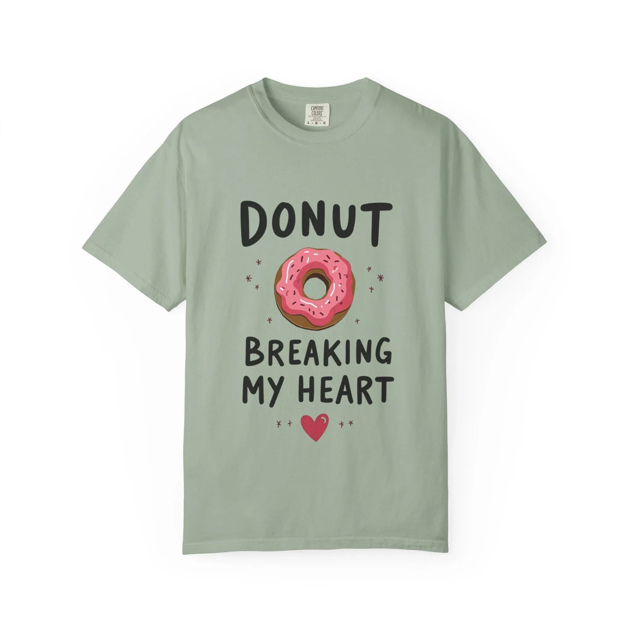 Donut Breaking My Heart Shirt, Cute Pink Donut Tee, Funny Dessert Pun T-Shirt, Bakery Brunch Coffee Graphic, Valentine Gift Bay