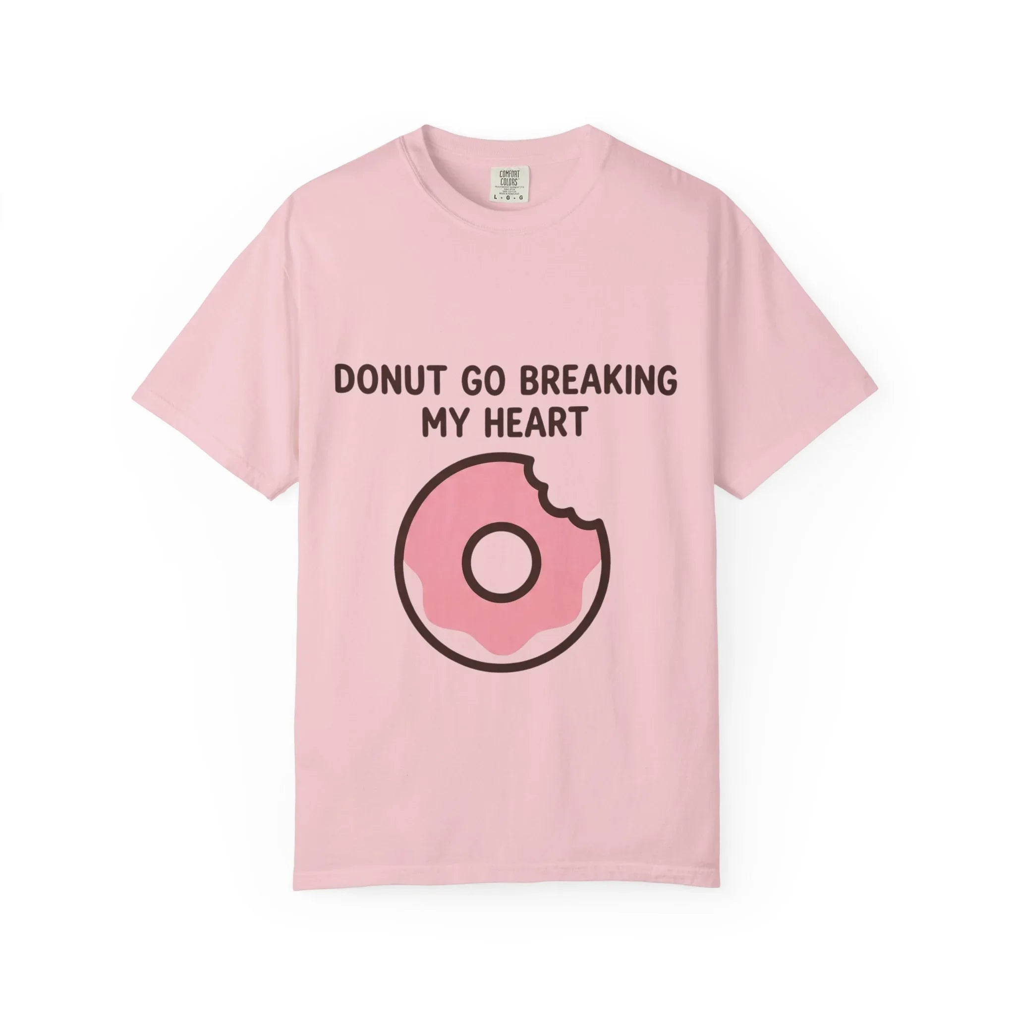 Donut Go Breaking My Heart Shirt, Cute Pink Donut Tee, Funny Food Pun T-Shirt, Dessert Lover Gift, Bakery Brunch Valentine Blossom