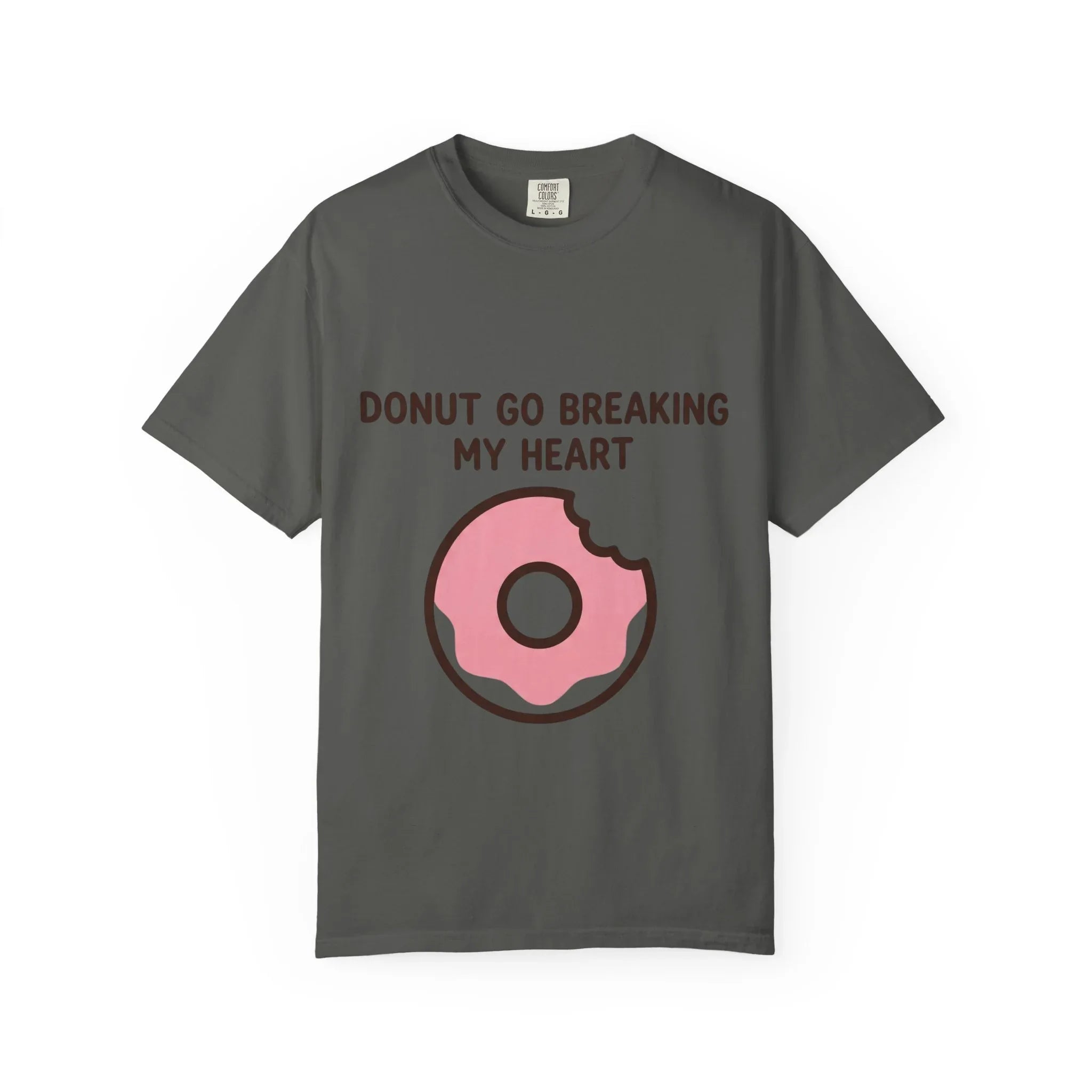 Donut Go Breaking My Heart Shirt, Cute Pink Donut Tee, Funny Food Pun T-Shirt, Dessert Lover Gift, Bakery Brunch Valentine Pepper