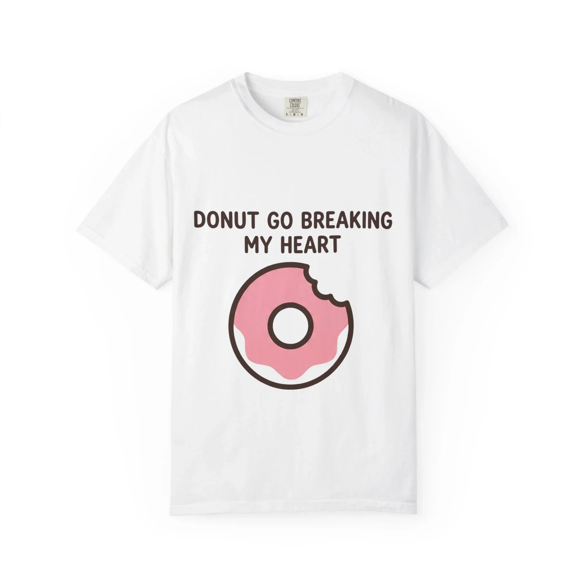 Donut Go Breaking My Heart Shirt, Cute Pink Donut Tee, Funny Food Pun T-Shirt, Dessert Lover Gift, Bakery Brunch Valentine