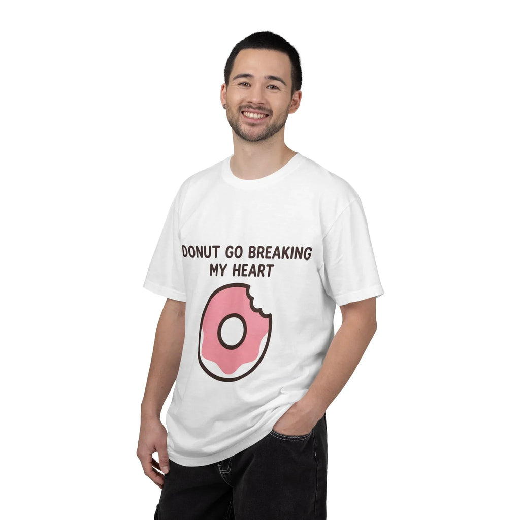Donut Go Breaking My Heart Shirt, Cute Pink Donut Tee, Funny Food Pun T-Shirt, Dessert Lover Gift, Bakery Brunch Valentine