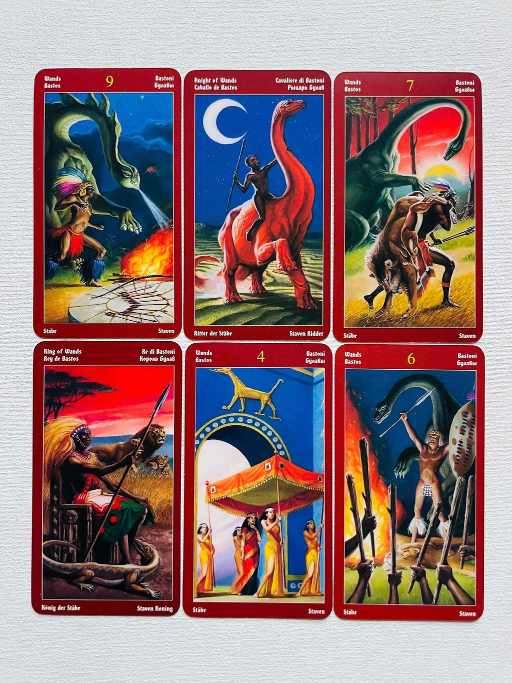 Dragons Tarot Deck – 78 Vintage-Style Cards Showcasing Mythical Dragons in Classic Tarot Archetypes, Compact 10.3 x 6 cm