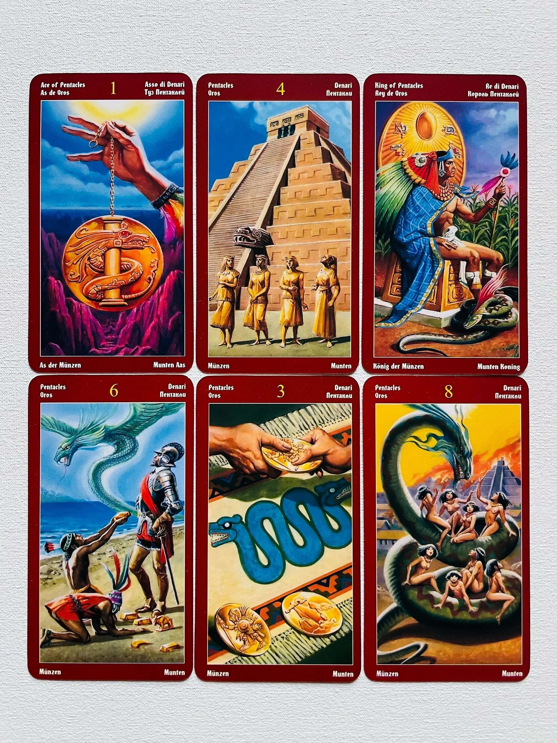 Dragons Tarot Deck – 78 Vintage-Style Cards Showcasing Mythical Dragons in Classic Tarot Archetypes, Compact 10.3 x 6 cm