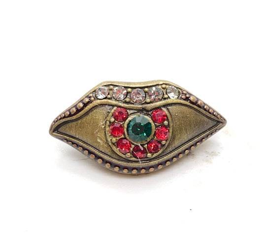 Duang Ta Maha Thep Amulet Gold-Plated Lucky Charm ร้านค้าของฉัน Pink enamel gold shoulder 2K Gold plated shoulder with green enamel 2K-Gold plated shoulder with green enamel-Pink enamel gold shoulder-Satin finish red enamel edge-Gold plated shoulder red enamel edge-Gold satin with red enamel edge-