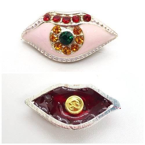 Duang Ta Maha Thep Amulet - Gold-Plated Lucky Charm for Prosperity