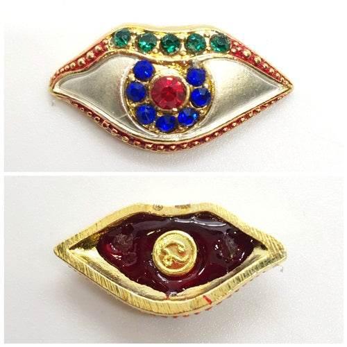 Duang Ta Maha Thep Amulet - Gold-Plated Lucky Charm for Prosperity