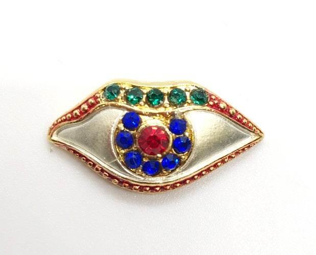 Duang Ta Maha Thep Amulet - Gold-Plated Lucky Charm for Prosperity 2K