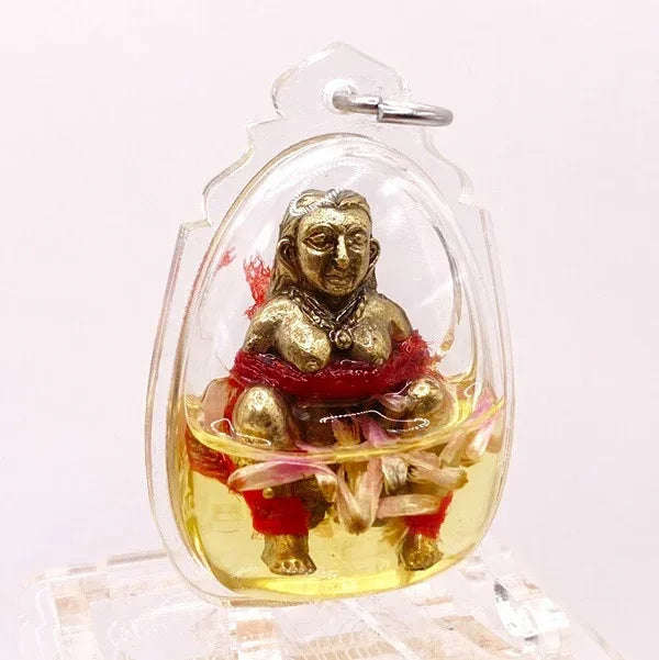 🤰 E-Poe "Dood Sap" (Wealth Sucking) Charm: Soaked in Nam Man Wan Dok Thong – Luang Phor Mian, Wat Chaniang Wanaram – Powerful Love & Money Attraction