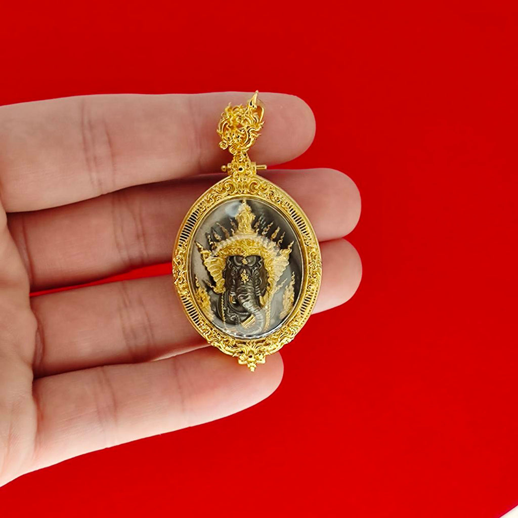 Ganesh Blessing Statue - Prakhaniyalikhit Figurine for Prosperity, Wisdom, and Auspicious Success