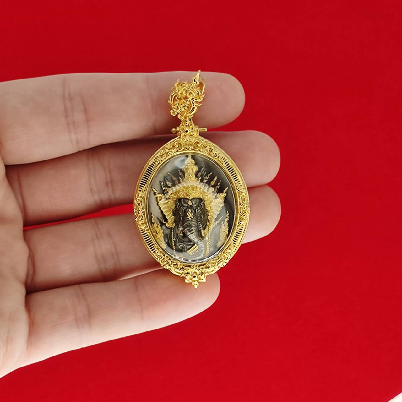 Ganesh Blessing Statue - Prakhaniyalikhit Figurine for Prosperity, Wisdom, and Auspicious Success