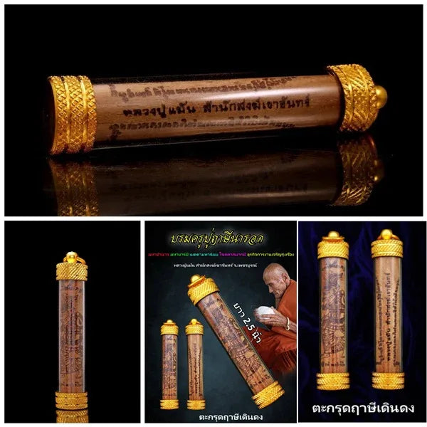 🔮 Borom Kru Pu Lersi Narot (The Great Hermit Master) - 2024 Edition: Luang Pu Maen, Samnak Song Khao Chan – Master of Magic, Wealth & Protection
