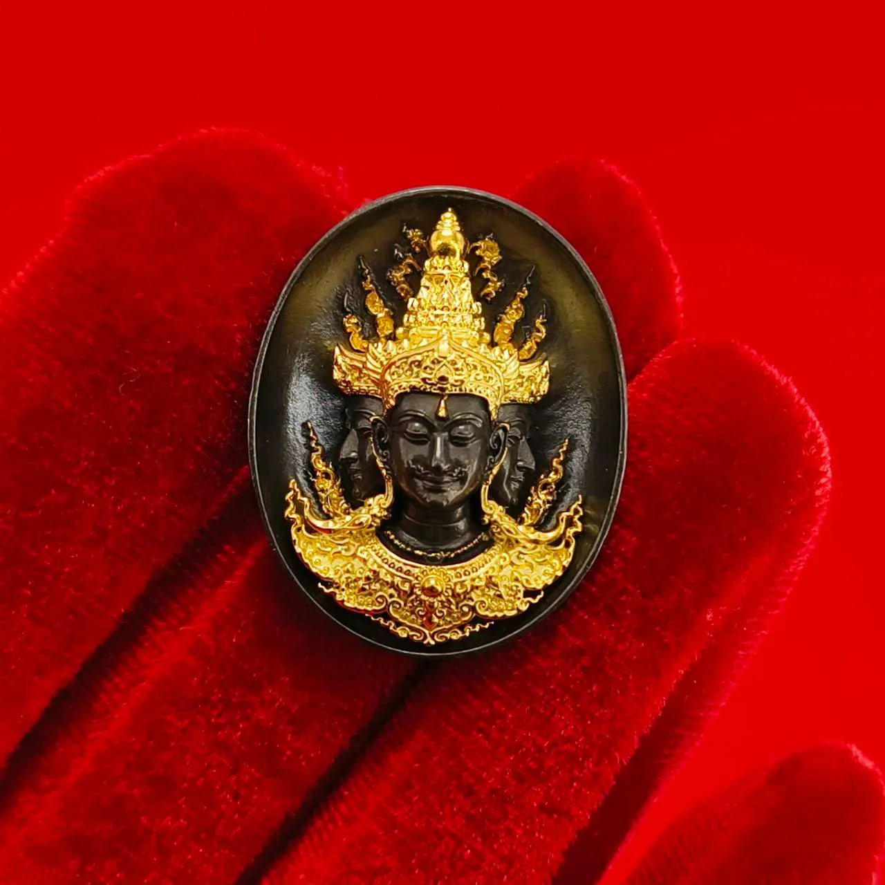 Sacred Phra Phrom Amulet - Phon Phrom Likhit Edition for Prosperity and Protection