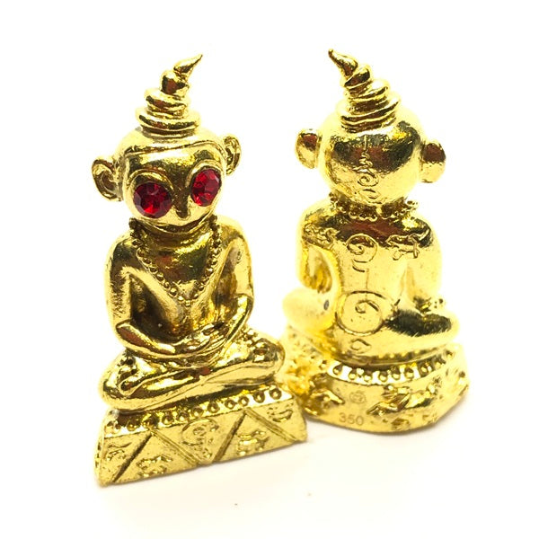 🕉️ Charming Phaya Ngang "Love & Wealth" Masterpiece: Sacred Thai Amulet by Lersi Somdej (Kruba Dech) – Authentic Sorcery from Lampang Cemetery Polished brass