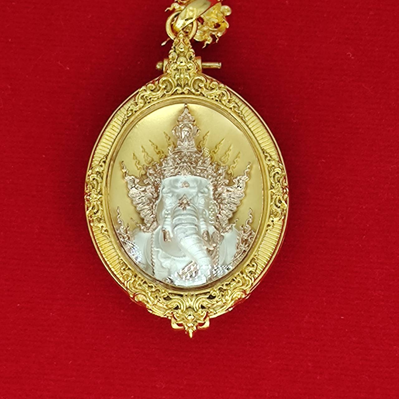 Ganesh Blessing Statue - Prakhaniyalikhit Figurine for Prosperity, Wisdom, and Auspicious Success