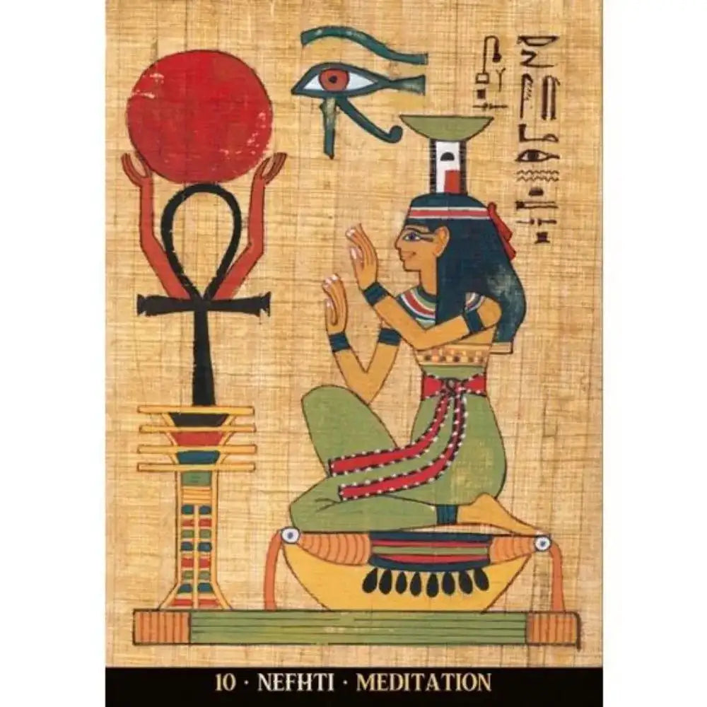 Egyptian Gods Oracle Cards – 36 Cards | Authentic Oracle Deck with Spiritual Symbols | Compact Approx. 11 x 6.5 cm