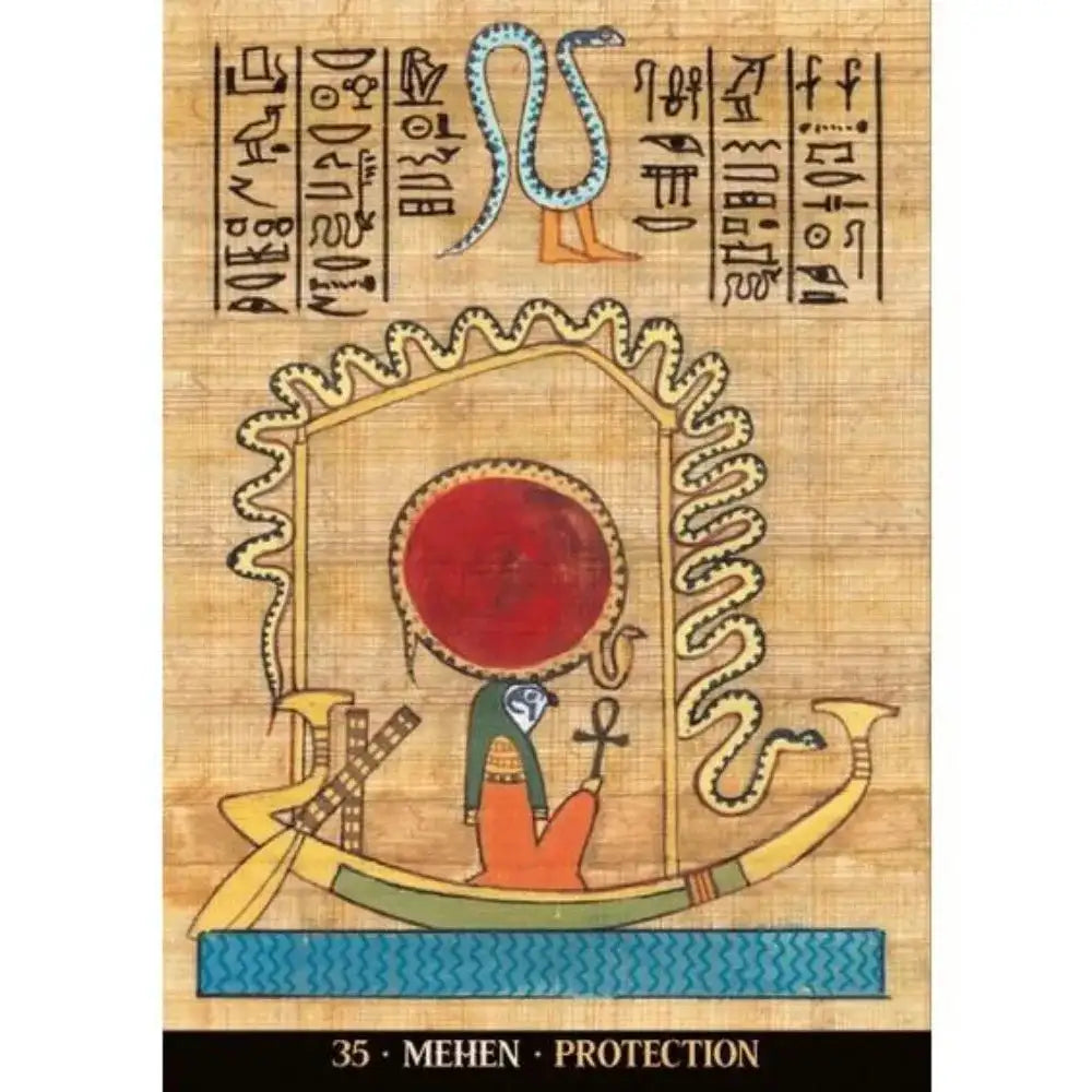 Egyptian Gods Oracle Cards – 36 Cards | Authentic Oracle Deck with Spiritual Symbols | Compact Approx. 11 x 6.5 cm