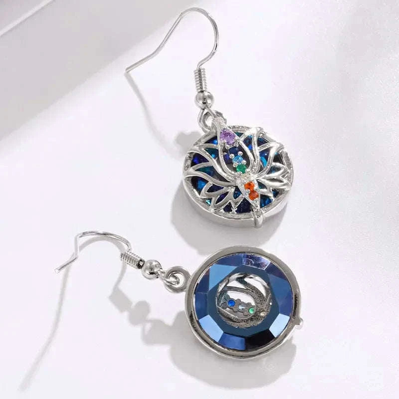 🌸 Elegant 7 Chakra Lotus Necklace: Healing Stone Pendant for Women – Energy Balance Yoga Jewelry & Meaningful Anniversary Gift