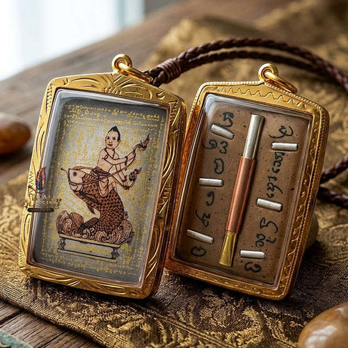 Elite Erotic Aura & Sovereign Social Dominance Locket Kumanthong Edition Phongphraikuman & Sacred Wealth Powders Phra Achan Supphasit Thai Blessing Co By RURUECHA