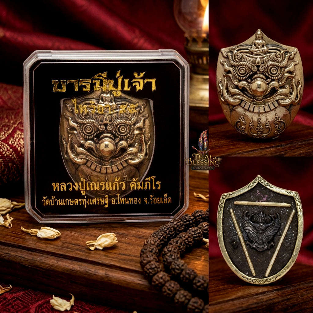 ✨ [Elite Wealth & Elevation] Sacred Phra Rahu "Destiny-Support" White-Gold (Thongkao) Talisman – Garuda-Blessed by Luang Pu Nen Kaew (2012 Rare Relic) Thai Blessing Co By RURUECHA