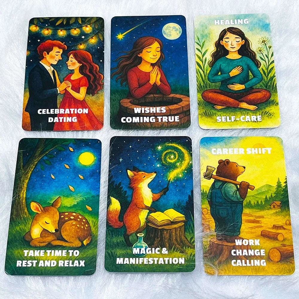 Embracing Fate Oracle Cards, 78 Cards for love Guidance & Inner Clarity , Spiritual Awakening Oracle Deck, 12x7cm, Taro Cards