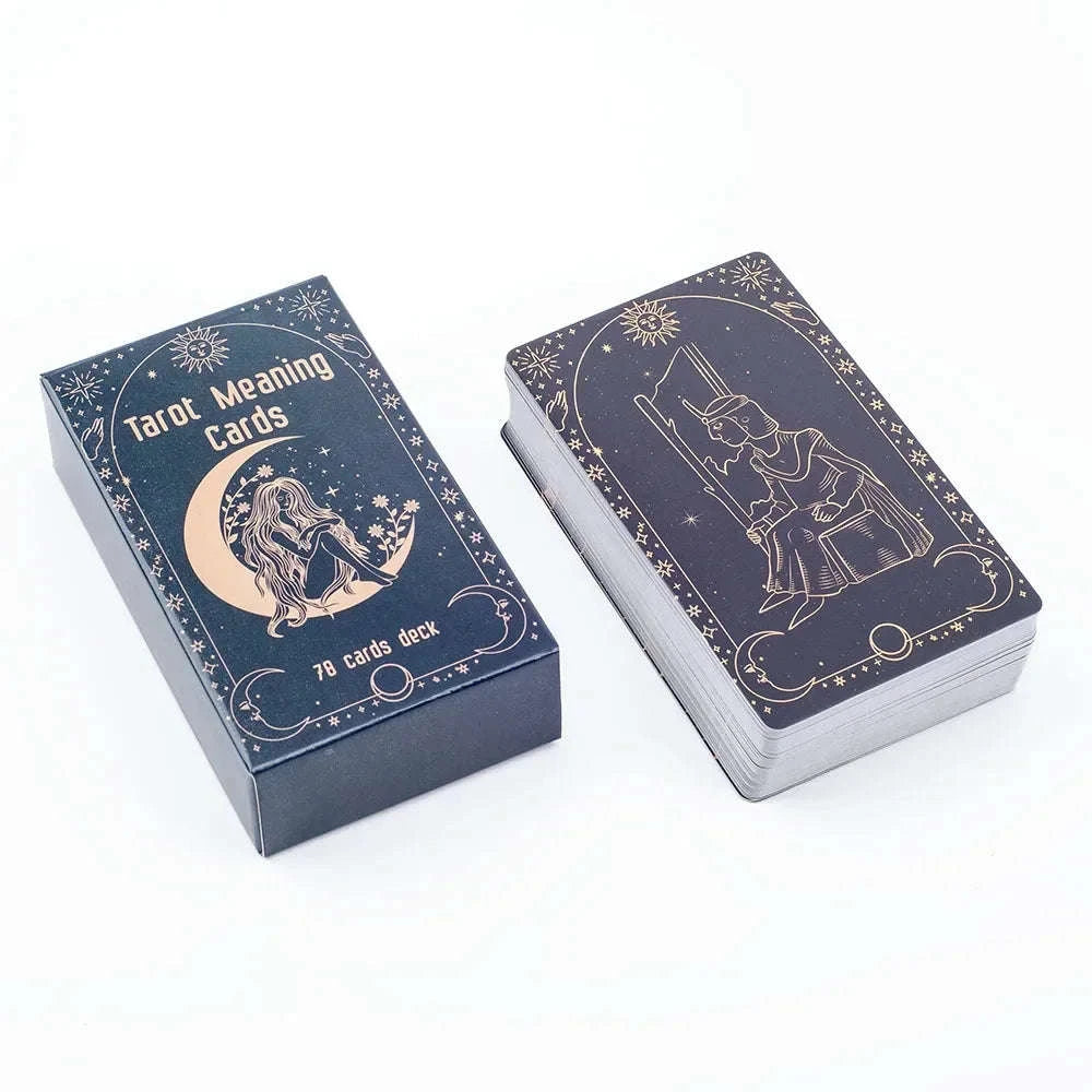 🌈 English Visions Tarot Deck – 78-Card Pocket-Sized Divination Deck for Intuitive Learning and Party Entertainment