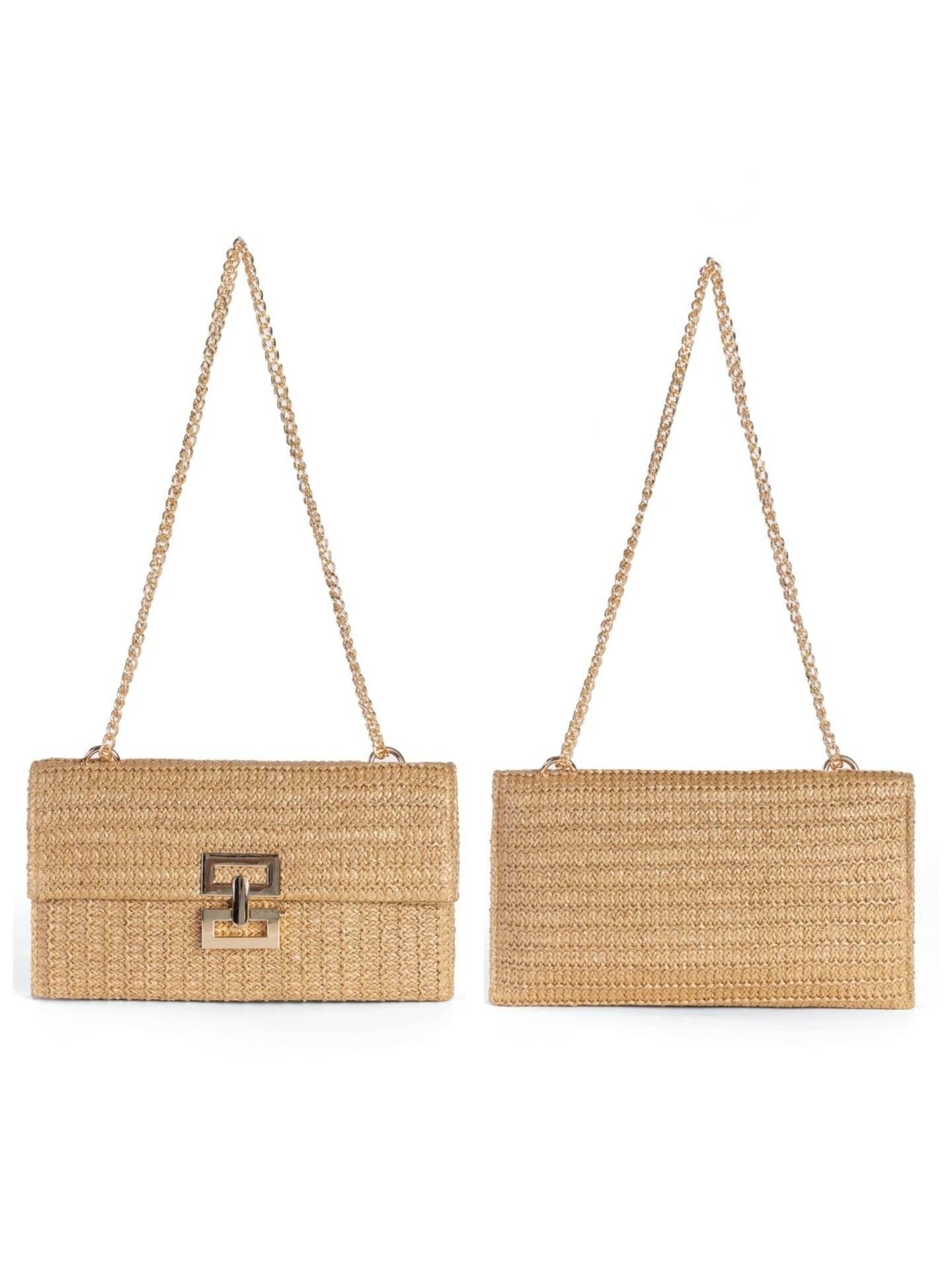 European & American Style Woven Shoulder Bag for Women - Handmade Cotton Rope Tote | Phone & Makeup Friendly - 35cm x 38cm with 28cm Strap