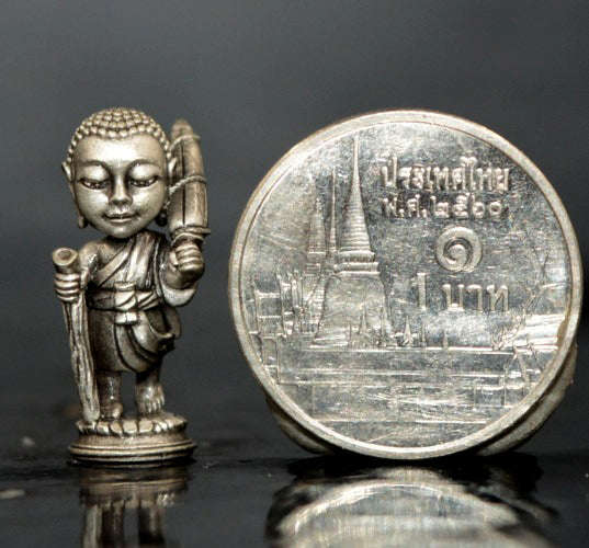✨ Exclusive Phra Sivali Satin Silver Amulet 2024 – Sacred Bronze Edition by Luang Pu Yen (Wat Kaeng Sadao) – Luxury Talisman for Perpetual Abundance, Charismatic Grace, and Divine Business Success (2.0 cm)
