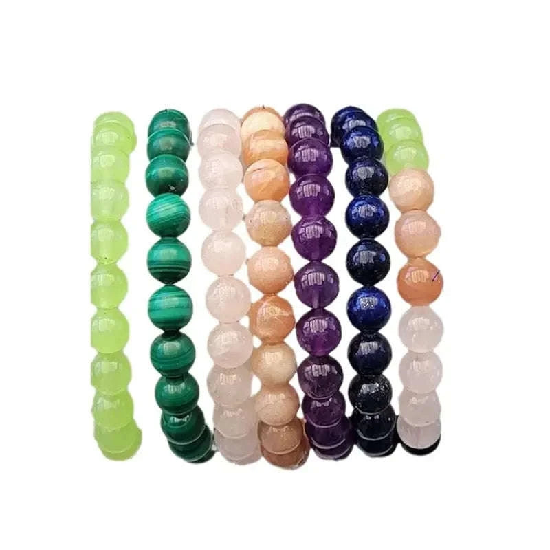 ✨ Exquisite Amethyst & Lapis Lazuli Multi-Colored Beaded Bracelet – Elegant Spiritual Jewelry for Balance and Beauty